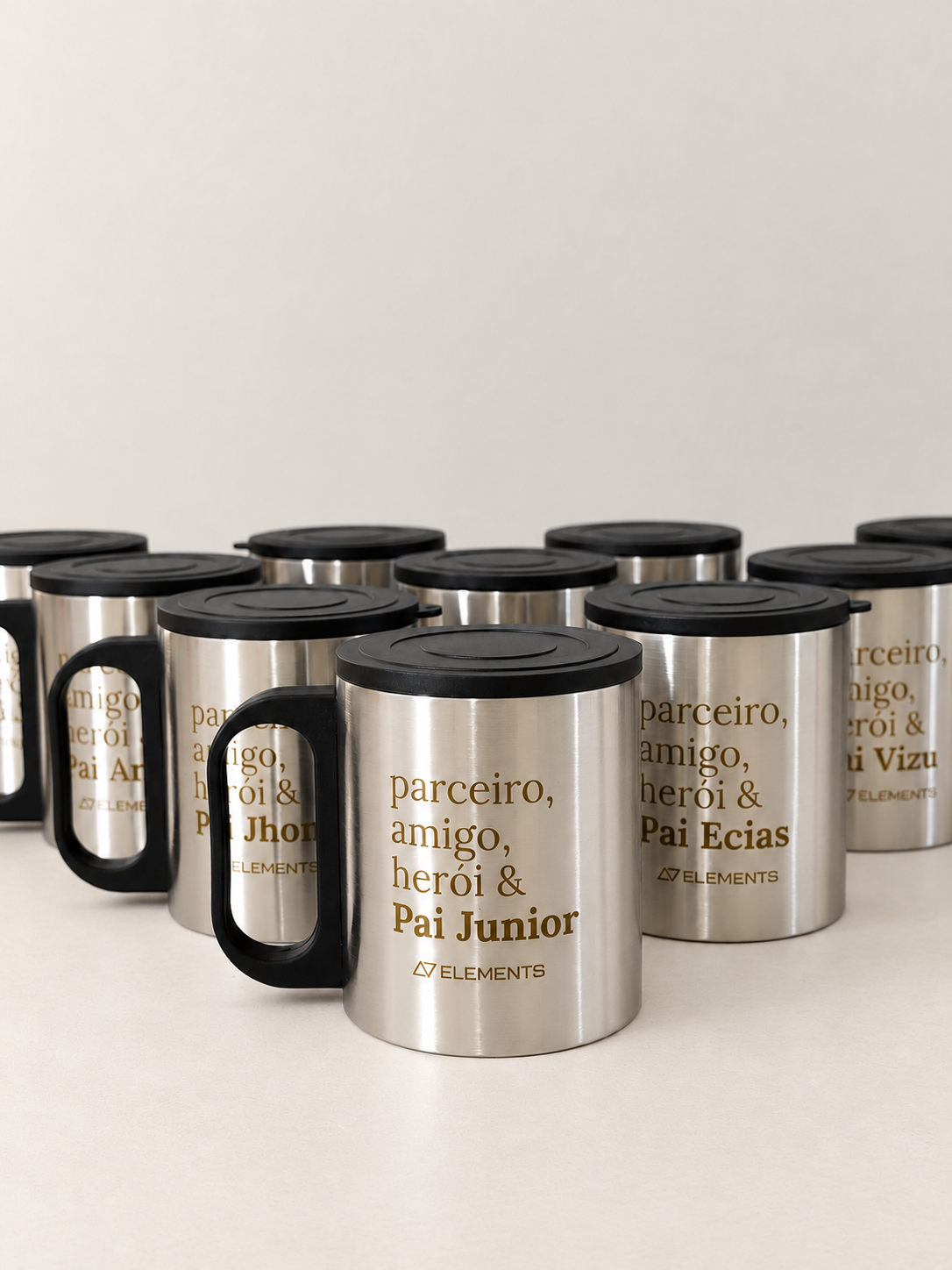 Caneca Inox com Tampa 180ml, imagem 2