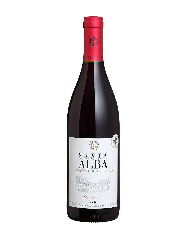 Vinho Pinot Noir Santa Alba Winemaker Selection 750ml - Curadoria de Bebidas Coziness