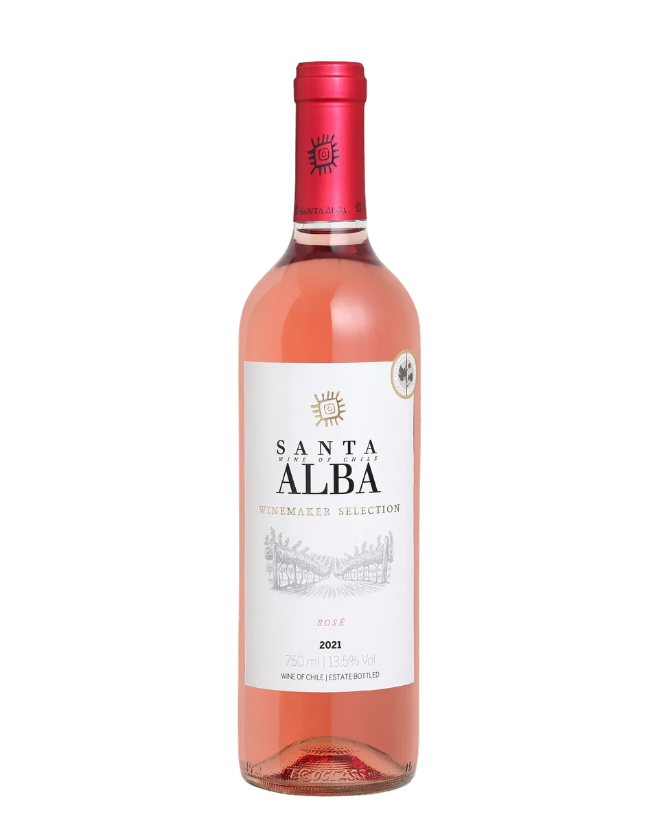 Vinho Rosé Santa Alba Winemaker Selection 750ml - Curadoria de Bebidas Coziness
