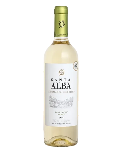 Vinho Sauvignon Blanc Santa Alba Winemaker Selection 750ml - Curadoria de Bebidas Coziness